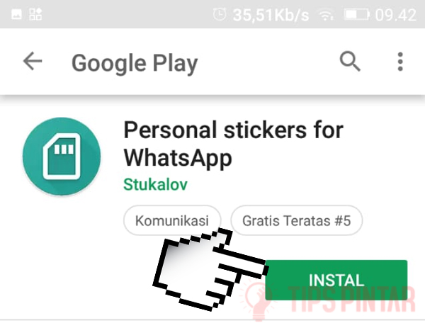 Install Personal Stiker for WhatsApp
