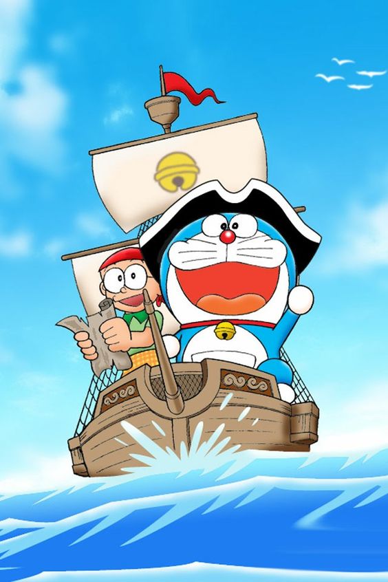 Nobita Doraemon Melaut