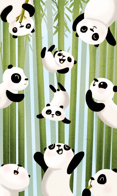 Panda With Bamboo Trees