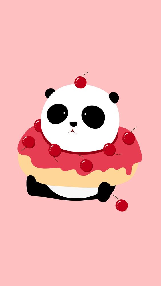 Panda With Cake