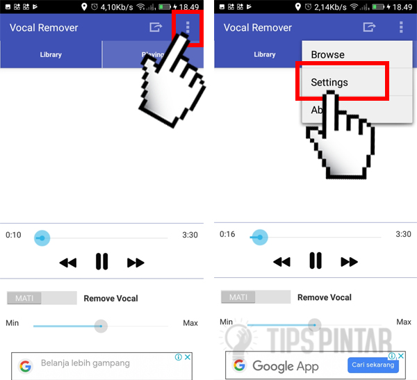 Cara Menghapus Musik pada Lagu di Android