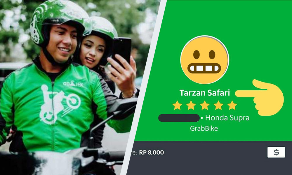Nama Driver Ojek Online Teraneh
