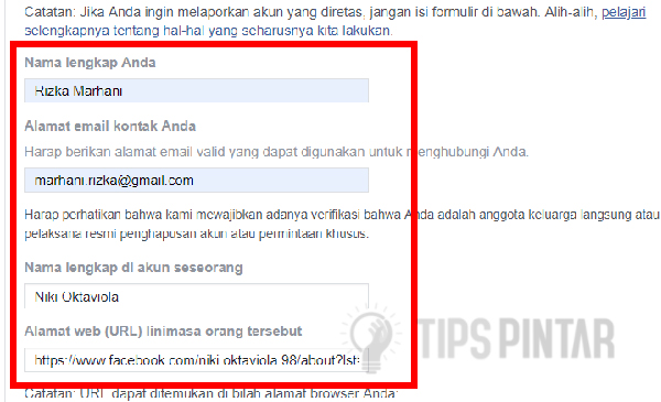 cara menghapus facebook yang lupa password