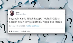 Cuitan Kocak Bayangin Kamu Nikah Resepsi Mahal 500 Juta di Twitter