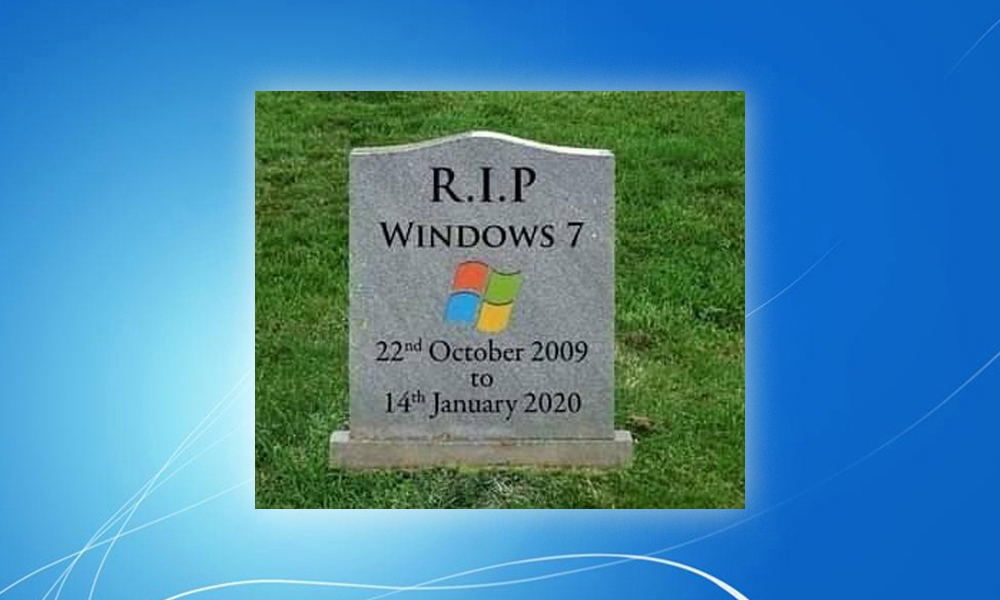 Meme Perpisahan Windows 7 yang Bikin Baper