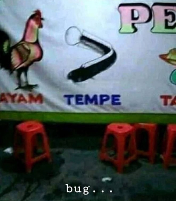 Spanduk Jualan yang Bikin Pembeli Jadi Bingung