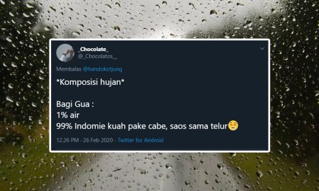 Komposisi Hujan yang Bikin Warga Twitter Setuju
