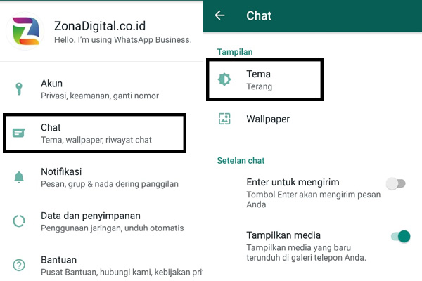 Cara Aktifkan Dark Mode Di WhatsApp 