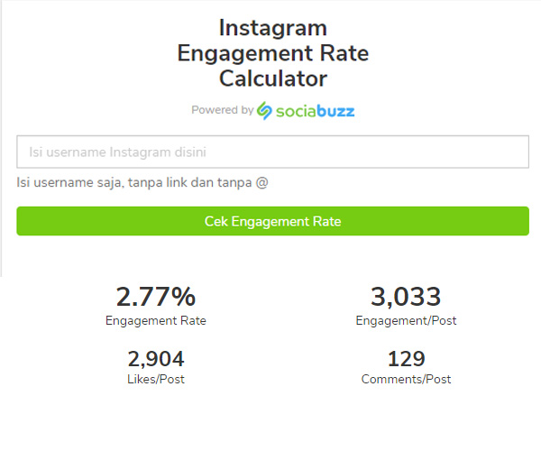 Tidak Perlu Aplikasi! Ini Situs untuk Menghitung Engagement Rate di Instagram