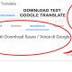 Cara Mudah Download Suara / Voice di Google Translate