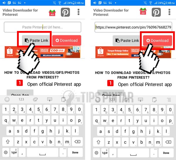 Cara Download Video Pinterest