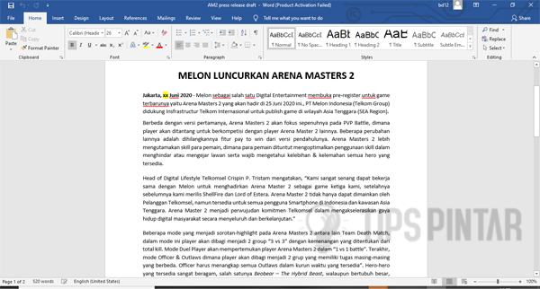 Cara Mengunci File Microsoft Word