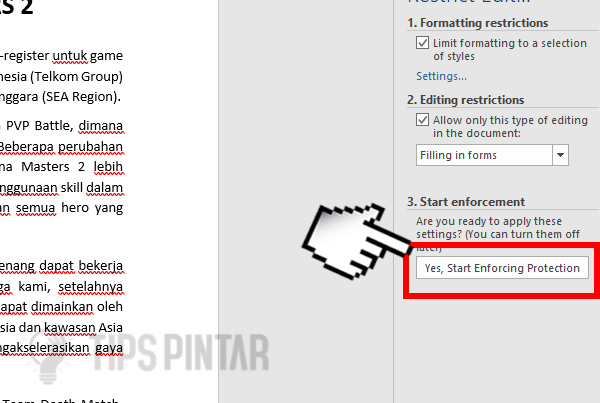 Cara Mengunci File Microsoft Word