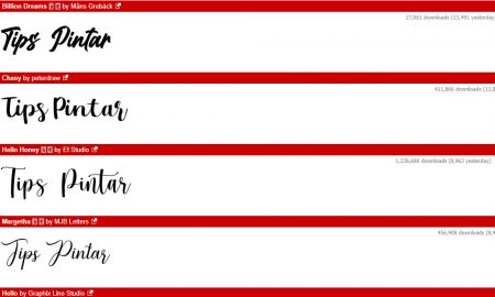 Situs Download Font Terlengkap