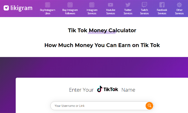 Situs TikTok Kalkulator untuk Menghitung Penghasilan
