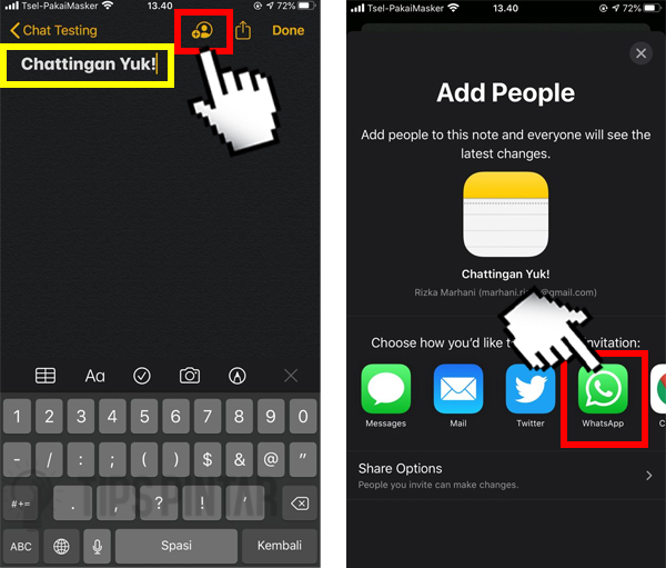 Trik Chattingan Lewat Noted di iPhone