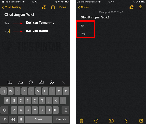 Trik Chattingan Lewat Noted di iPhone