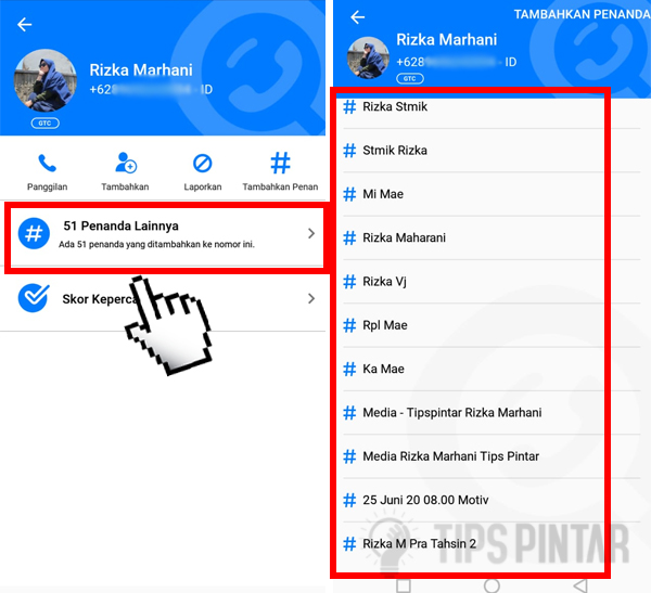Trik Mengetahui Nama Kontak Orang Lain di HP Kita