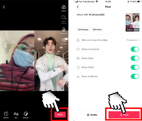Cara Menggabungkan Video di TikTok