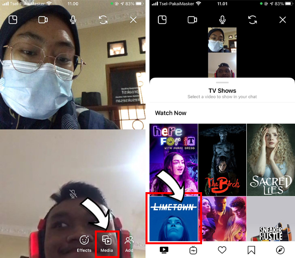 Cara Nonton Bareng Film di Instagram