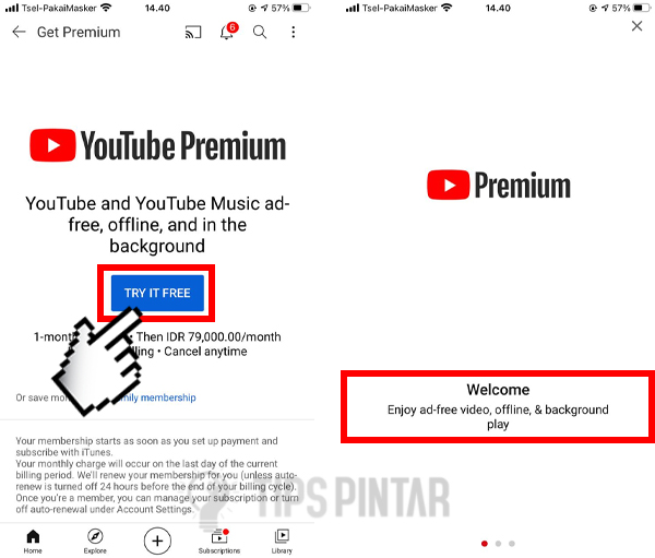 Cara Mengaktifkan YouTube Premium