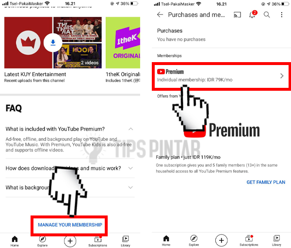 Cara Mengaktifkan YouTube Premium