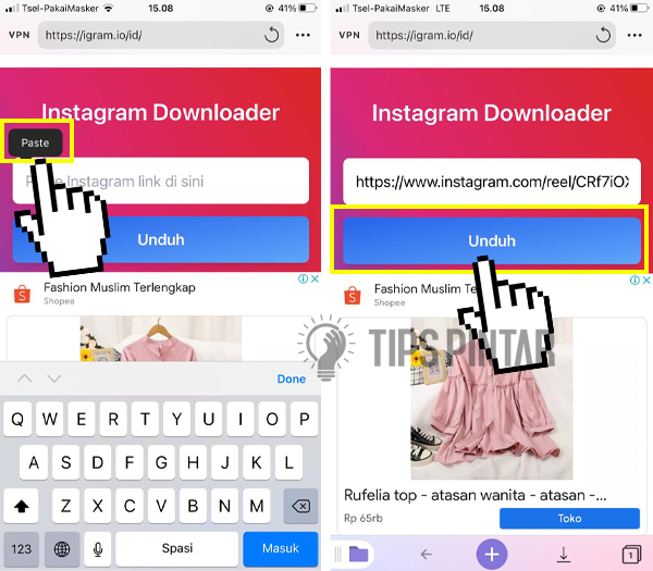 Cara Download Video Reels Instagram Tanpa Aplikasi Tambahan