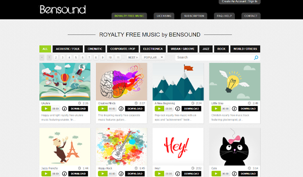 Situs Penyedia Backsound Gratis