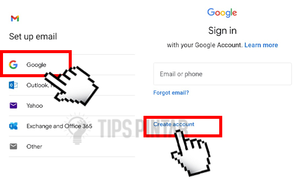 Cara Membuat Email di Android