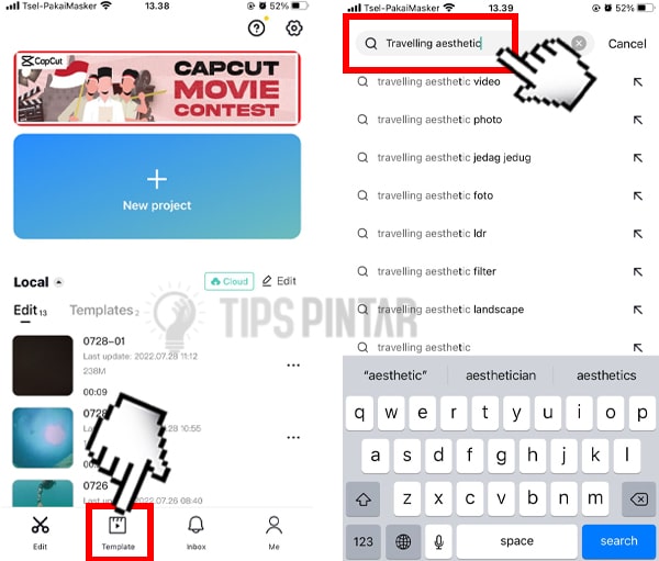 Cara Download Video Template CapCut Tanpa Watermark