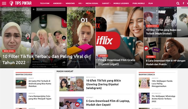 Pilih Tipe Website