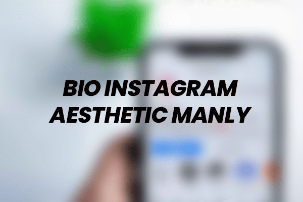 Bio Instagram Aesthetic Mnaly
