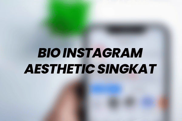 Bio Instagram Aesthetic Singkat