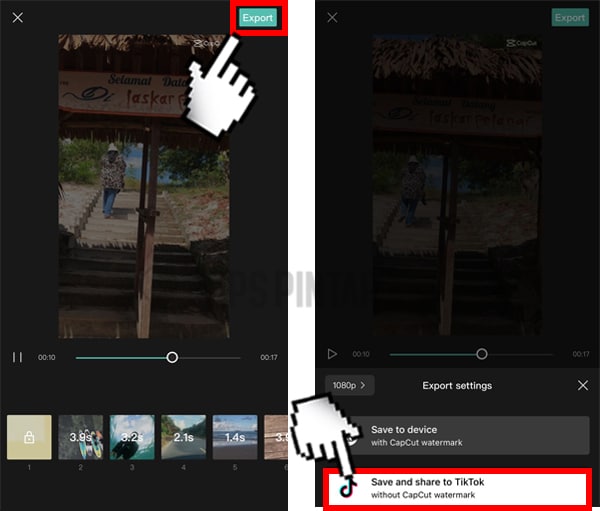 Cara Menghilangkan Watermark CapCut