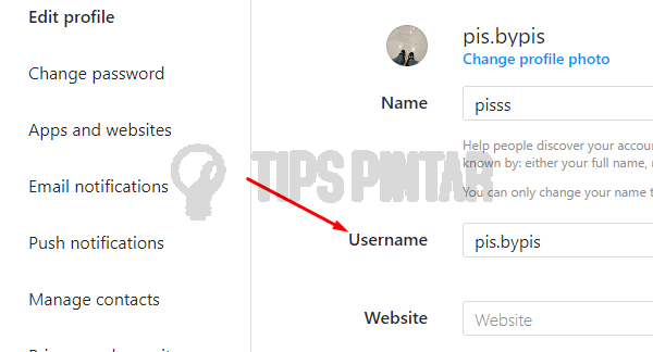 Ketik Username yang Ingin Digunakan