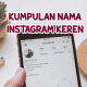 Kumpulan Nama IG Keren
