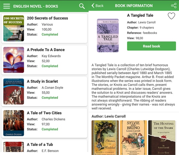 Aplikasi Novel Bahasa Inggris
