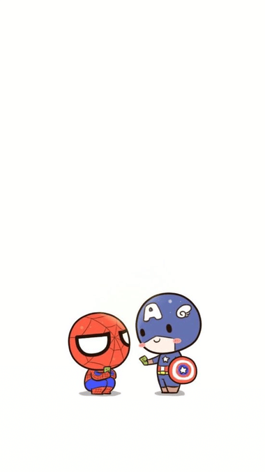 Chibi Spidey with Capt