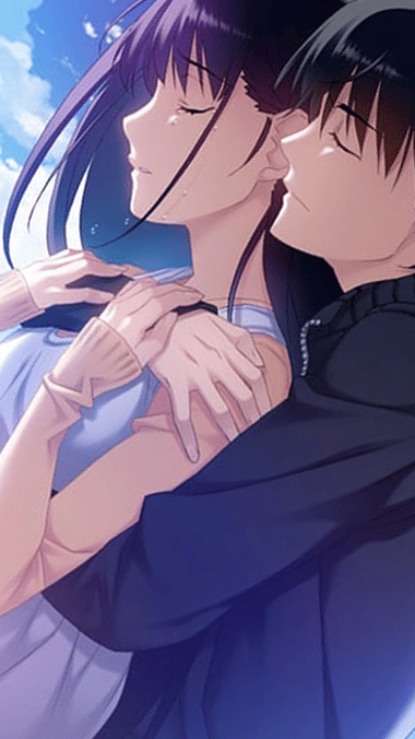 Couple Anime Romantic Moment