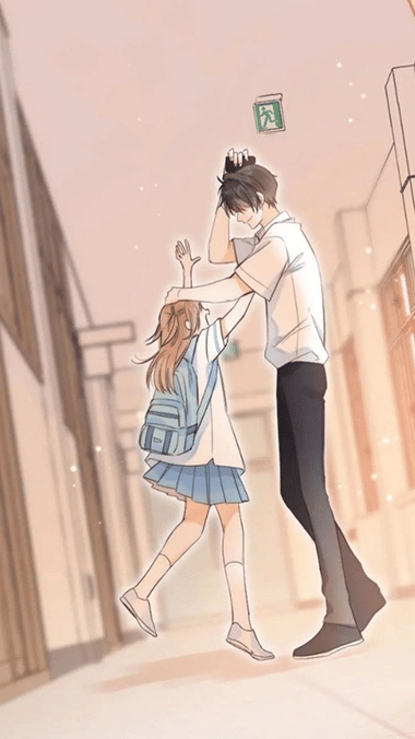 Couple Anime School Moment
