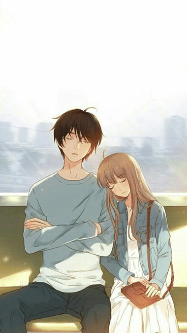 Couple Anime Sweet Moment