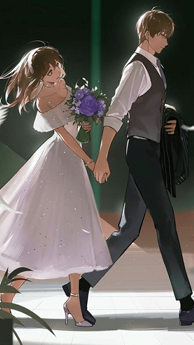 Couple Anime Wedding