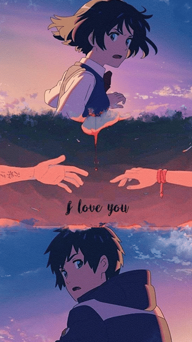 Couple Anime Your Name - I Love You
