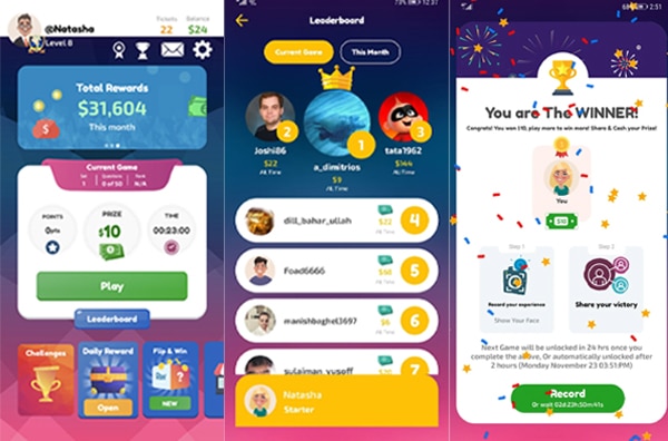 Play and Win Win Cash Prizes!