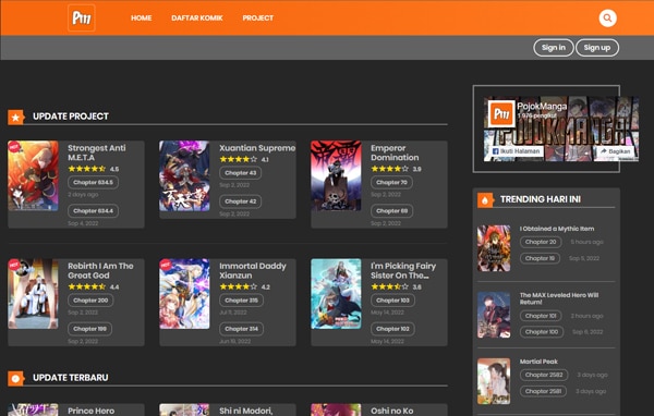 Situs Baca Komik Terbaik