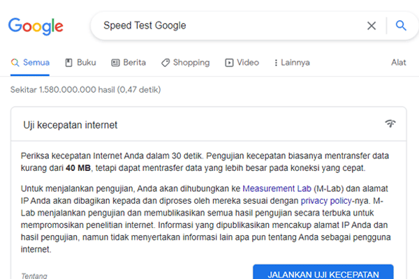 __Speed Test Google