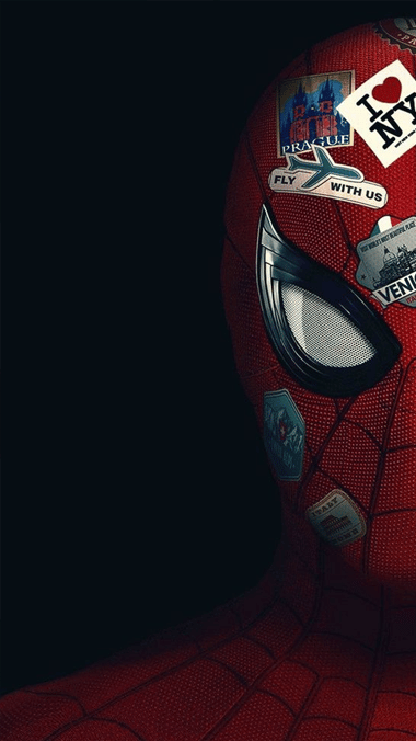 Spiderman with Sticker