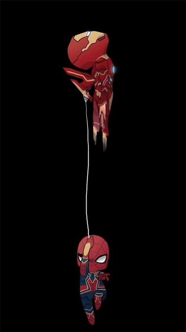 Spidey fly with Iron Man