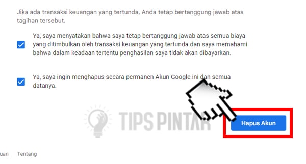 Cara Menghapus Akun Google