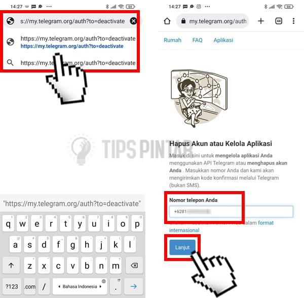 Cara Menghapus Akun Telegram